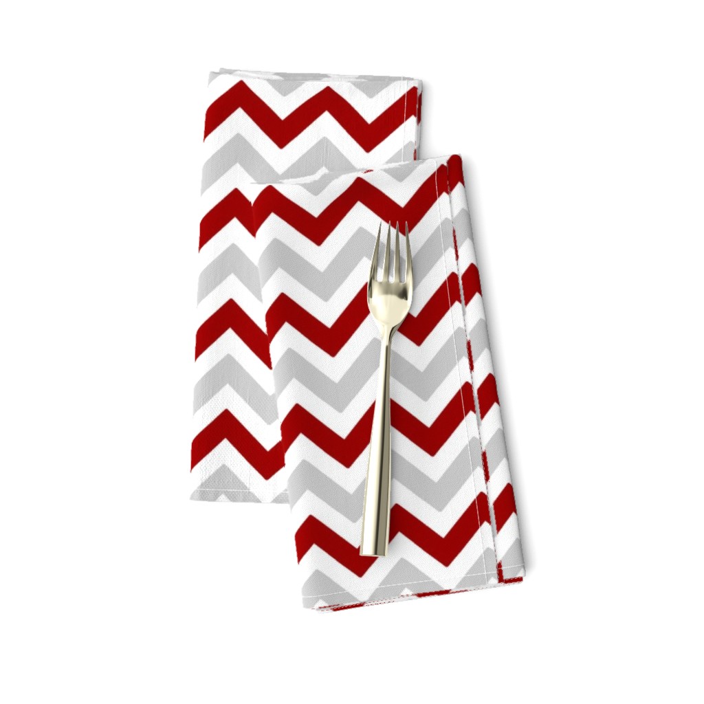 Crimson and grey team color Chevron