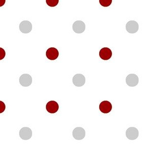 Crimson and grey team color White Dot
