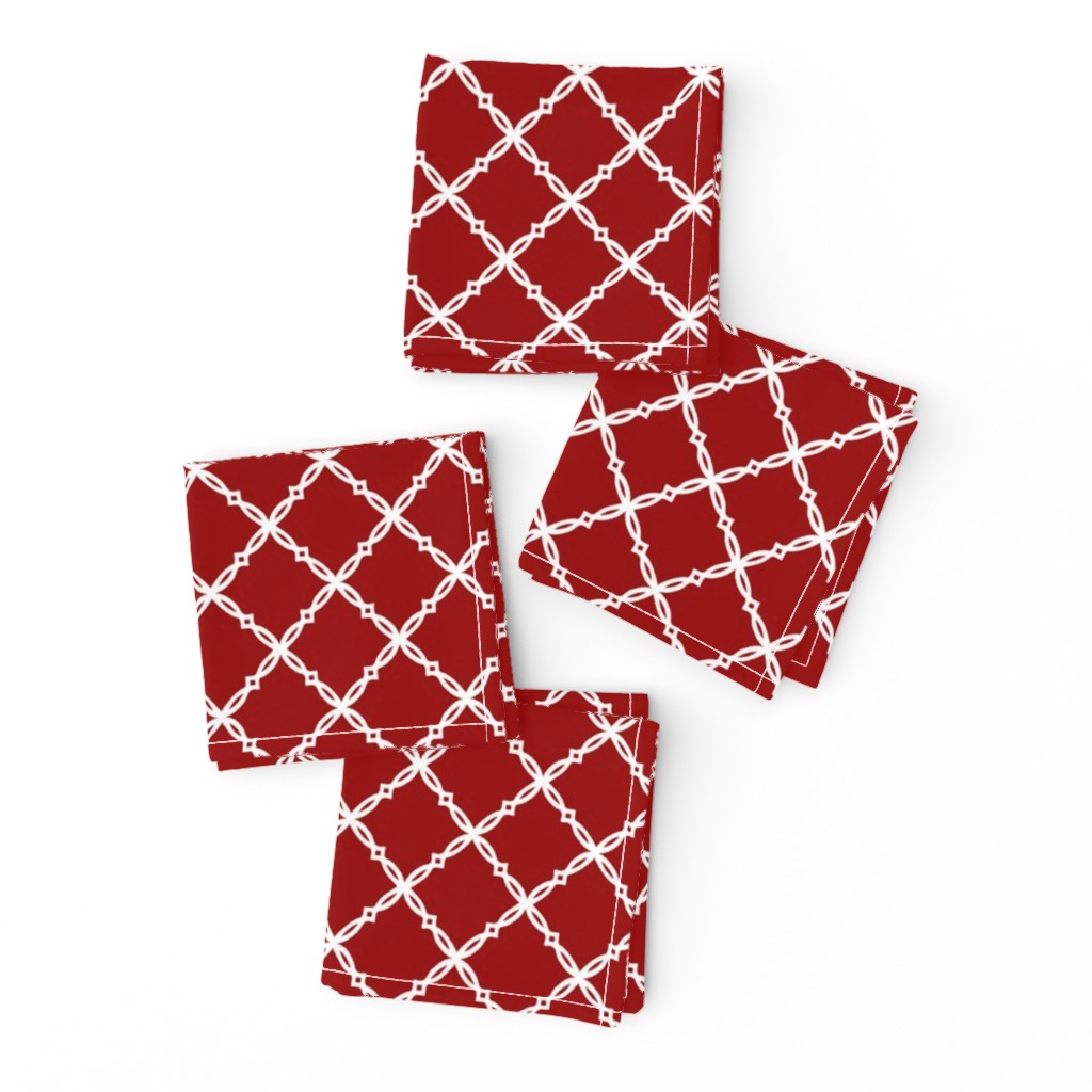 Crimson and grey team color  Red trellis