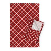 Crimson and grey team color  Red trellis