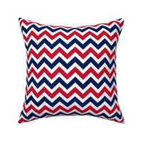 Red and blue team color Chevron