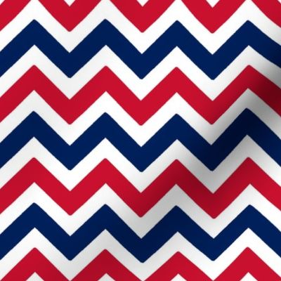 Red and blue team color Chevron