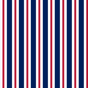 Red and blue team color  Stripe