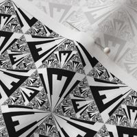 Black and White Sierpinski triangles ©2011 Gingezel™ Inc.