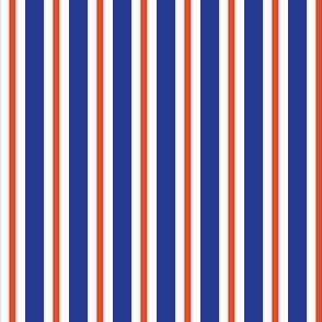 Royal blue and orange team color stripe 1