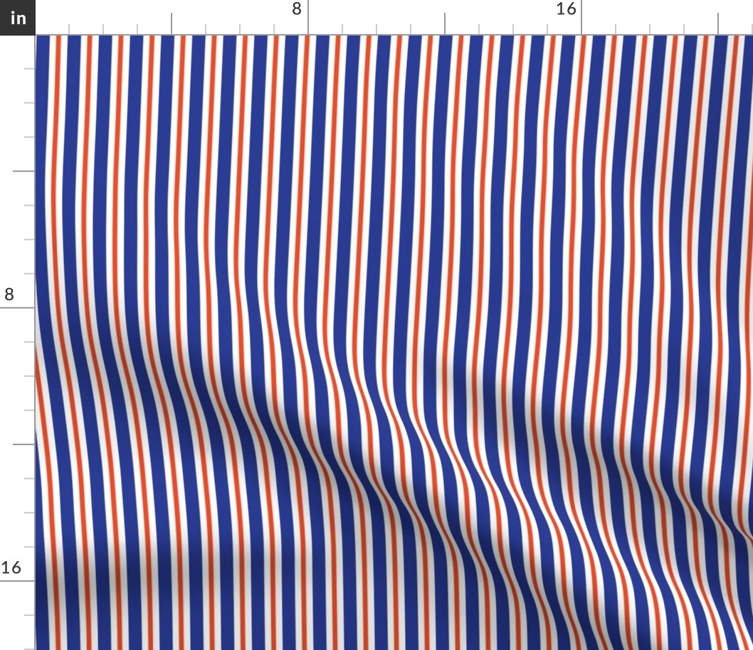 Royal blue and orange team color stripe 1