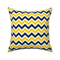 Yellow and blue team color Chevron