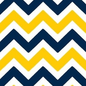 Yellow and blue team color Chevron