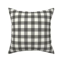 Charcoal Cream Buffalo Check