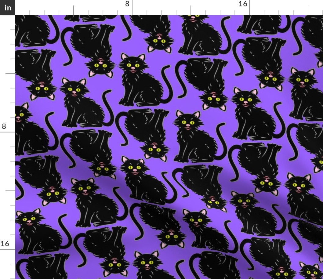 Halloween Kitten purple