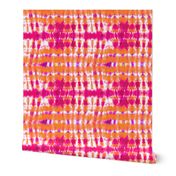 Pink and Orange Tie Dye Stripes