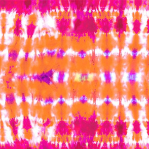 Pink and Orange Tie Dye Stripes