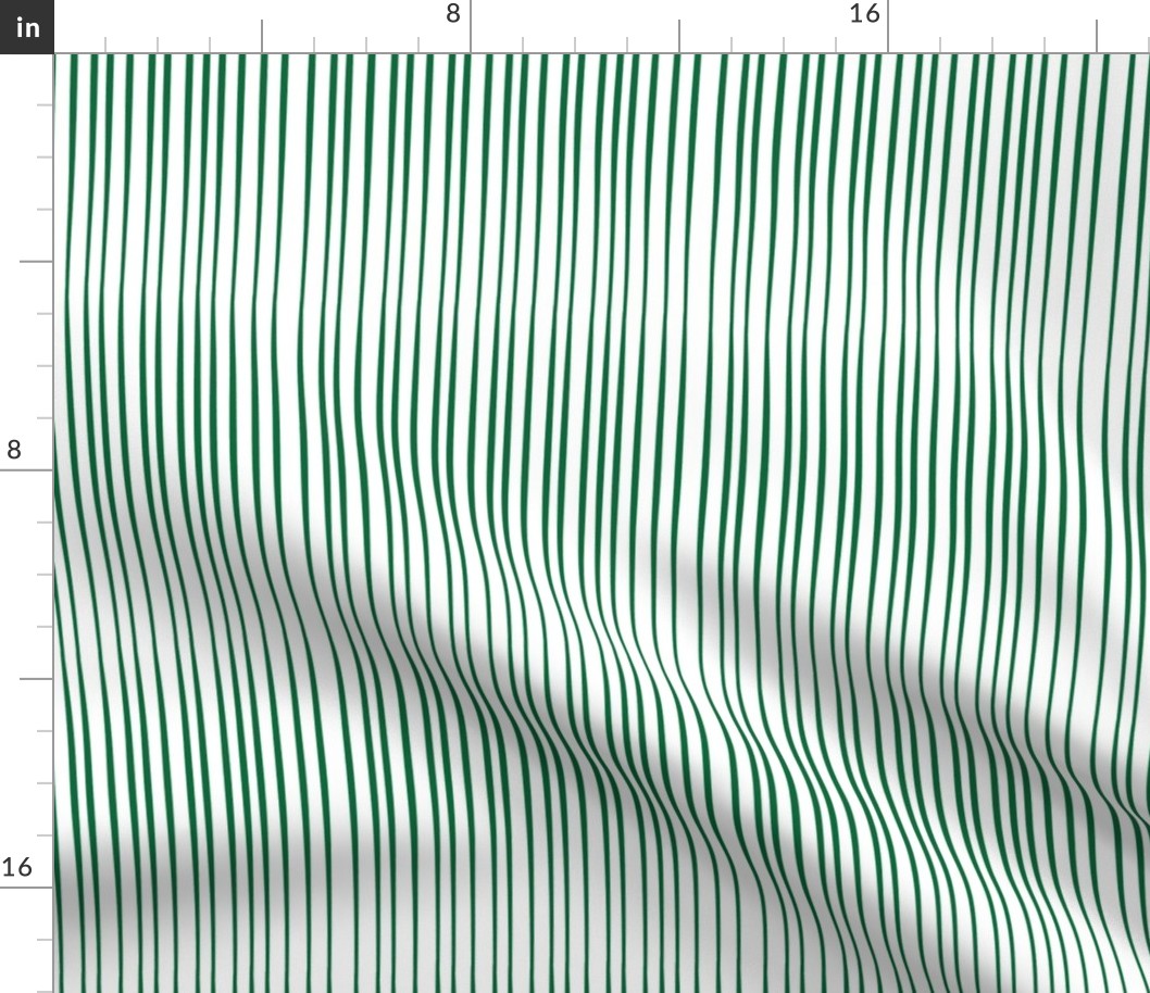 Emerald  green modern stripe on White_Miss Chiff Designs