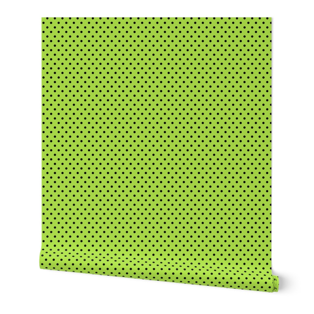 dotty black lime green » halloween