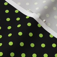 dotty lime green black » halloween