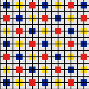 Plaid 3 for men who like Mondrian by Su_G_©SuSchaefer