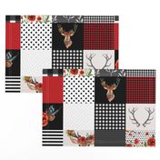 Deer in Love Whole Cloth / Cheater Quilt