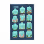 2024 Terrarium Calendar - Navy