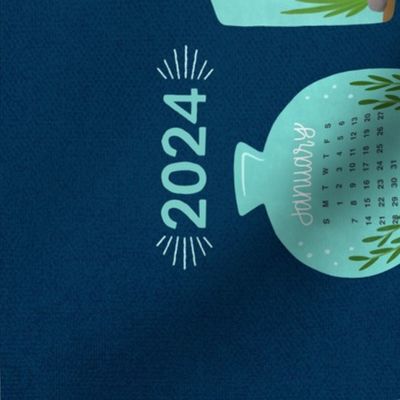 2024 Terrarium Calendar - Navy