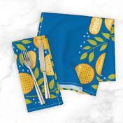 2024 Citrus Tea Towel Calendar - Blue