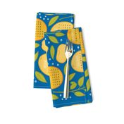 2024 Citrus Tea Towel Calendar - Blue