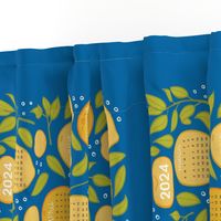 2024 Citrus Tea Towel Calendar - Blue