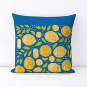 2024 Citrus Tea Towel Calendar - Blue