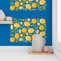 2024 Citrus Tea Towel Calendar - Blue