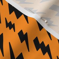 lightning bolts black on orange » halloween