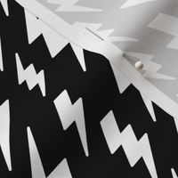 lightning bolts white and black » halloween