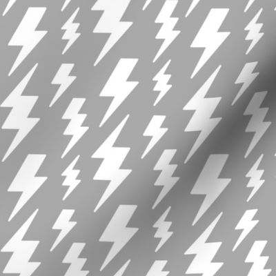 lightning bolts white grey » halloween