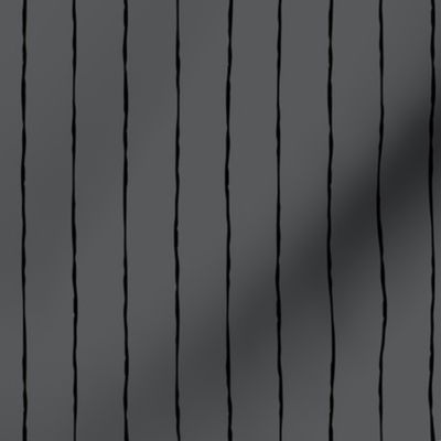 pinstripes black on dark grey » halloween - monochrome