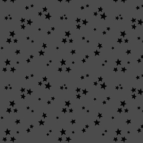 starry stars SM black on dark grey