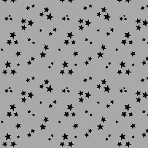 starry stars SM black on grey