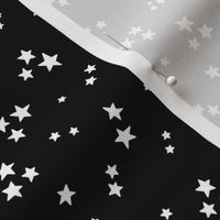 starry stars SM white on black