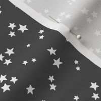 starry stars SM white on dark grey