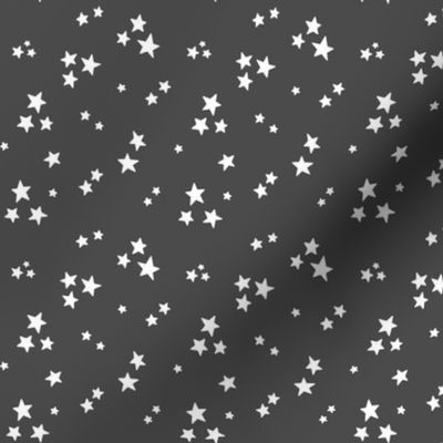 starry stars SM white on dark grey