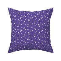 starry stars SM white on purple