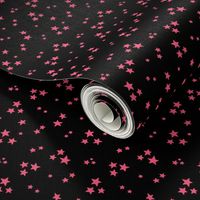 starry stars SM hot pink on black