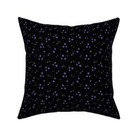 starry stars SM purple on black
