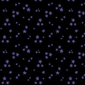 starry stars SM purple on black