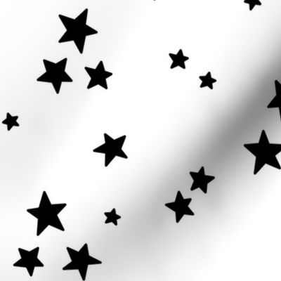 starry stars LG black on white