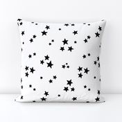 starry stars LG black on white