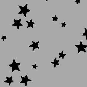 starry stars LG black on grey