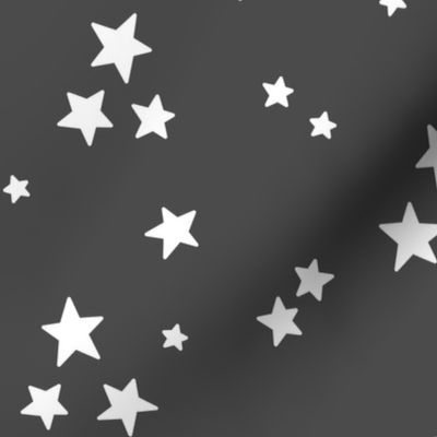 starry stars LG white on dark grey