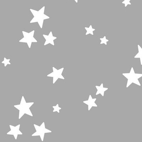 starry stars LG white on grey