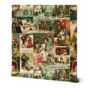 Vintage Victorian Christmas Collage