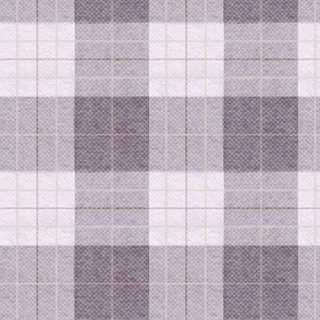 Faux-woven Purple Plaid