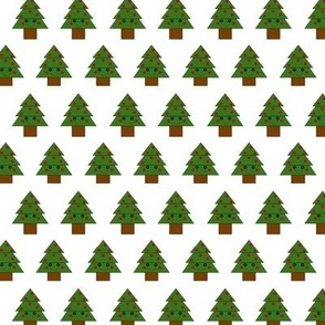 2016 Button Eyed Christmas Tree White Background