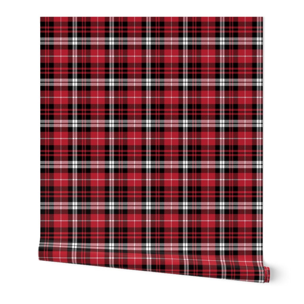 fall plaid || black red and white